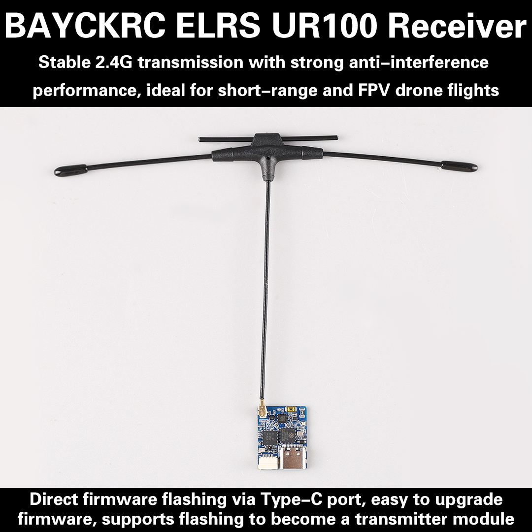 BAYCKRC UR100 ExpressLRS Dual  – обзор и цена Drone Racing Receiver