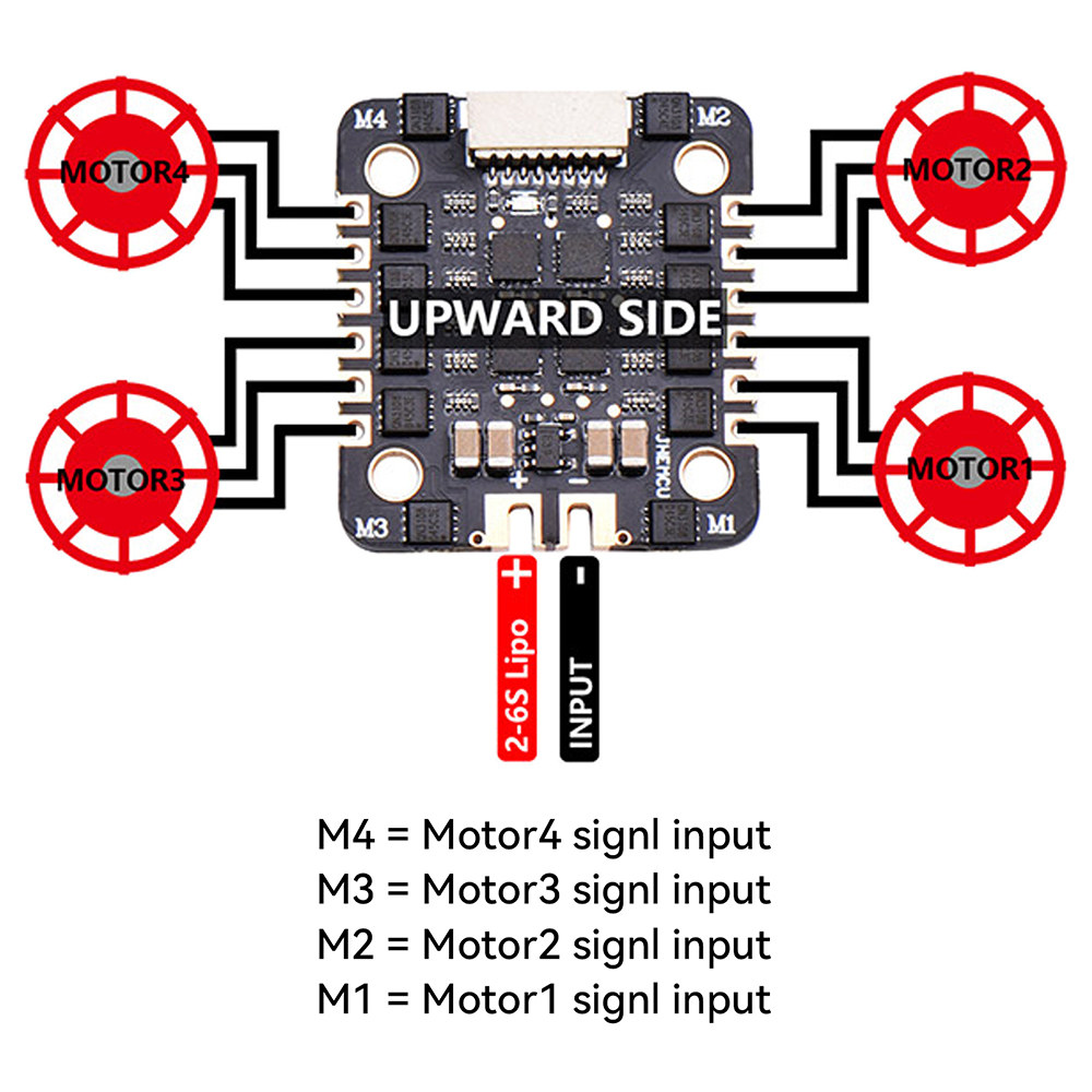 JHEMCU EM40A 40A BLheli_S 4in1 – обзор и цена Drone Racing Esc